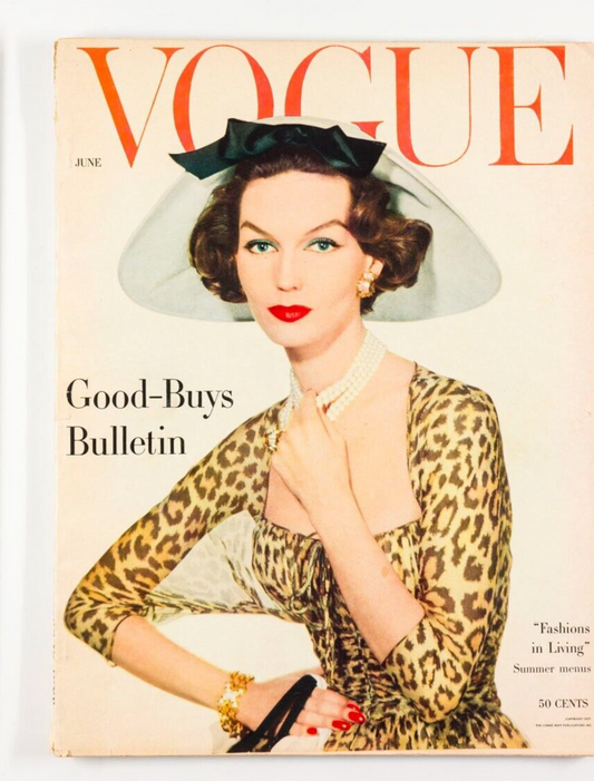 JOANNA McCORMICK Natalie Wood PICASSO Vogue 1957 June RENE BOUCHE Penn AGA KHAN