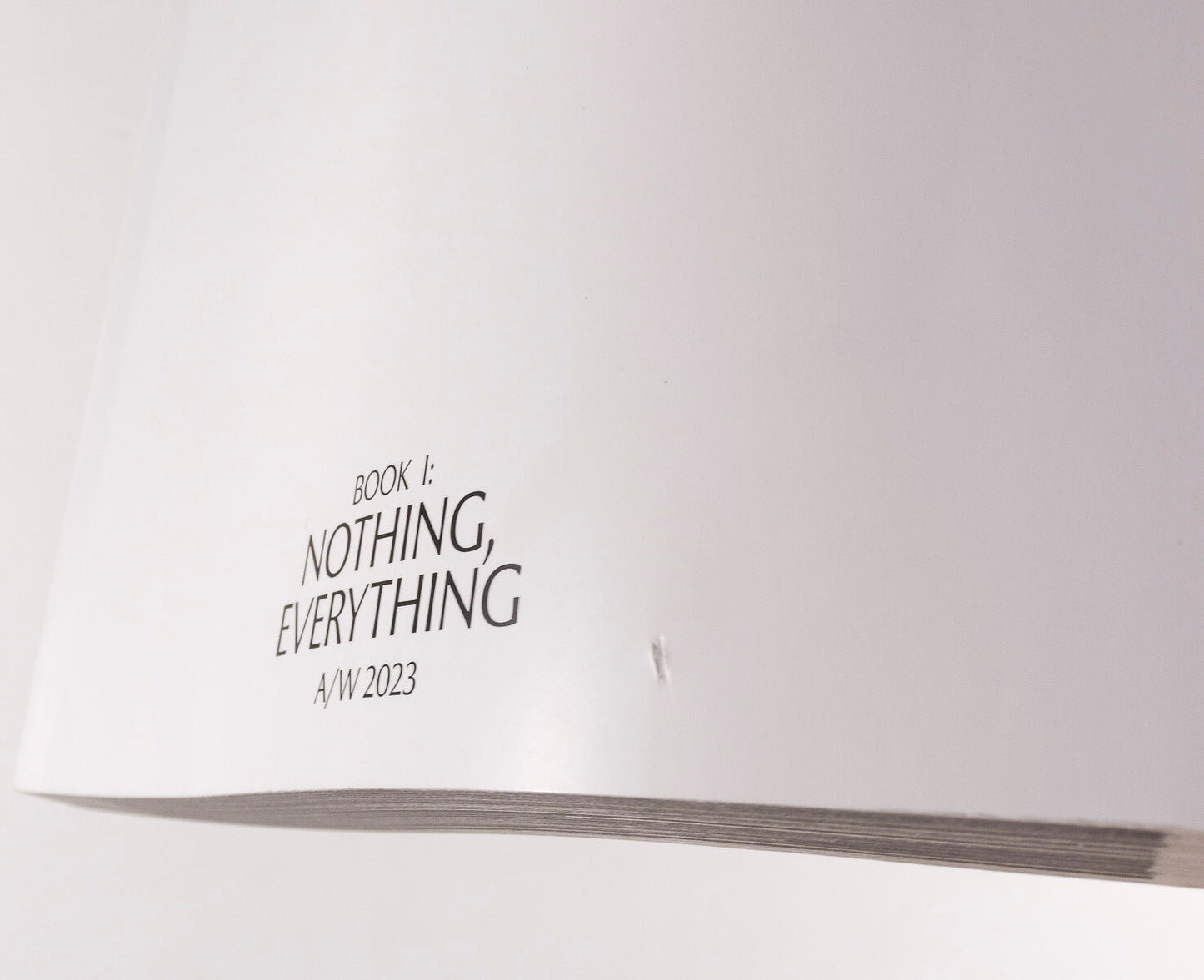 NUTS Book 1 NOTHING EVERYTHING magazine Autumn Winter 2023 A/W Fashion ART Rare