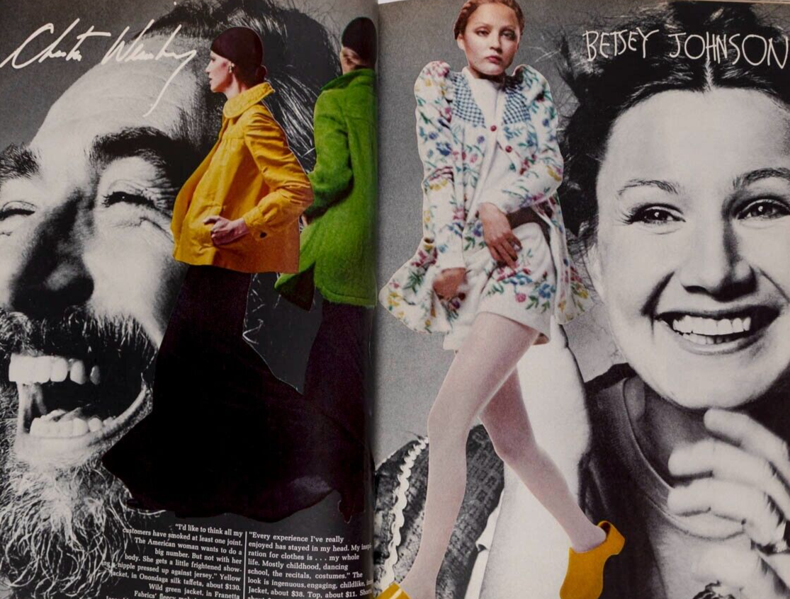 HALSTON Calvin Klein BETSEY JOHNSON Ingrid Boulting MIDLER Faye Dunaway HARPER'S