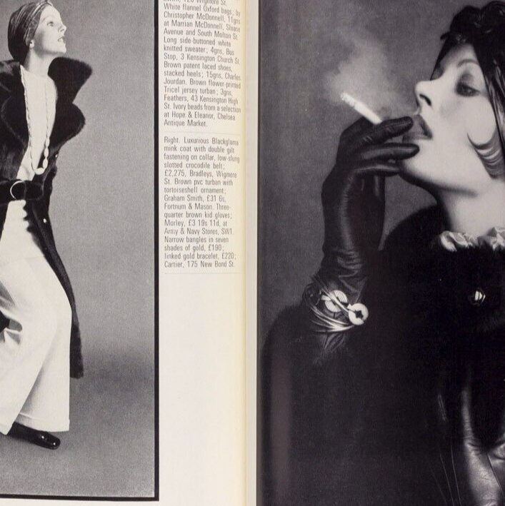 SUSAN BLAKELY Tania Mallet DON McCULLIN Harper's Bazaar October 1969 JEAN DAWNAY