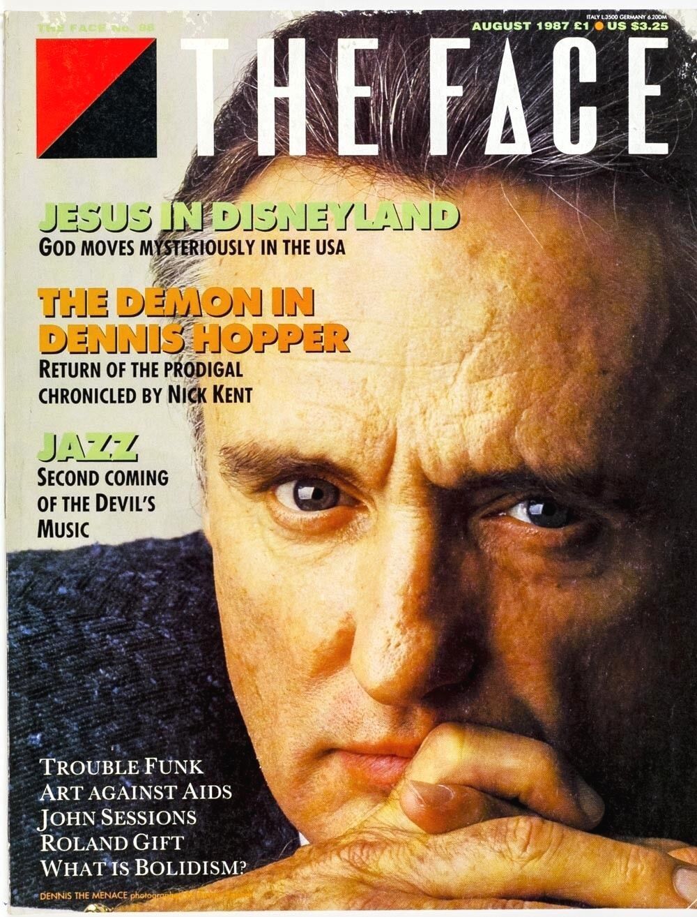 DENNIS HOPPER Nick Kent LEE KONITZ Trouble Funk ROLAND GIFT ~ The Face magazine