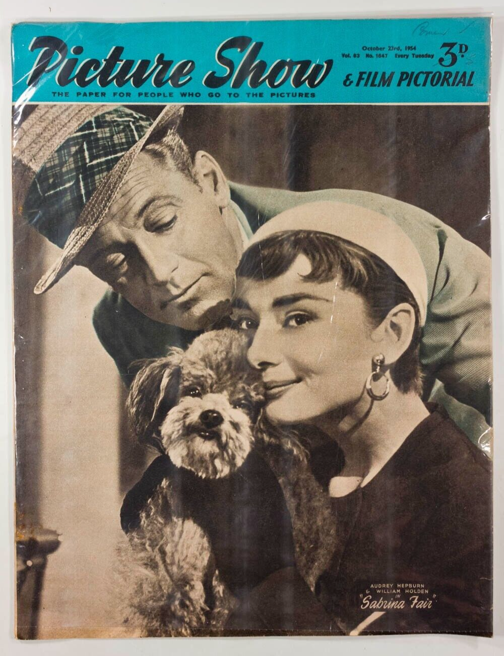 AUDREY HEPBURN William Holden SABRINA Film Pictorial PICTURE SHOW movie magazine