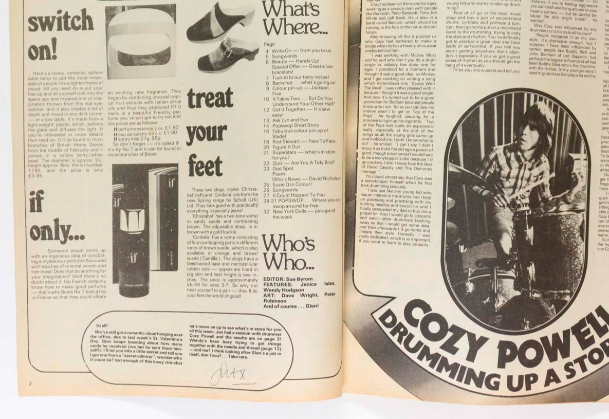 New York Dolls JACKSON 5 Suzi Quatro COZY POWELL Rod POPSWOP 23 February 1974 73