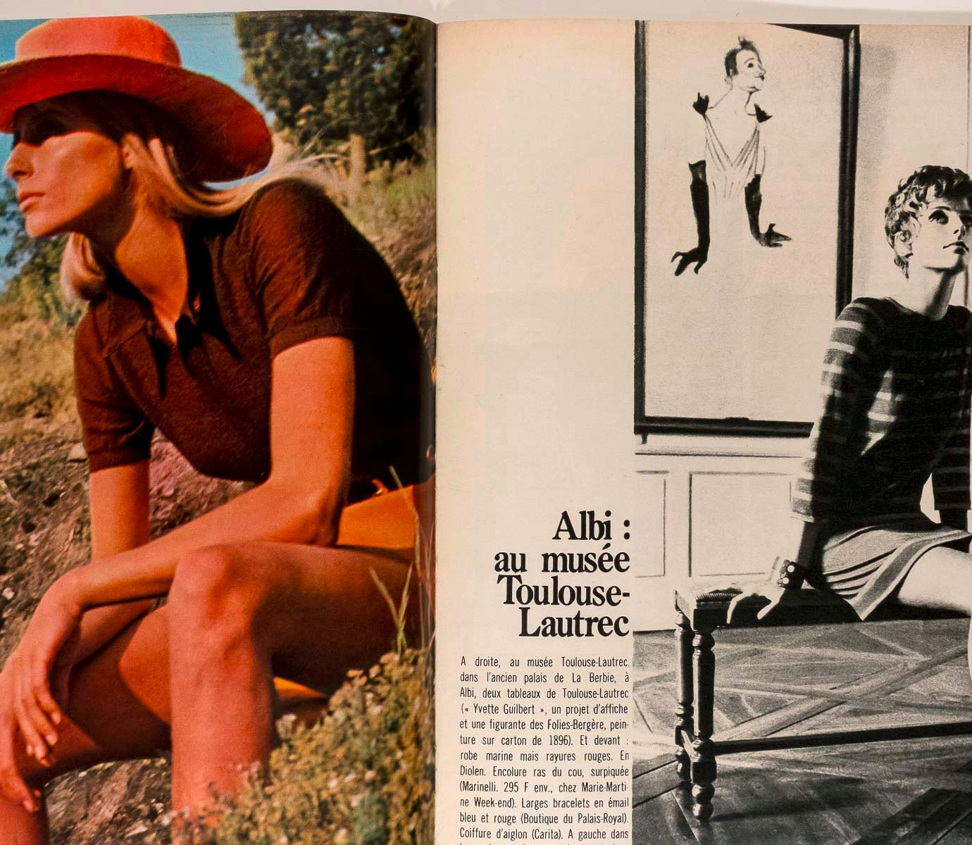 Twiggy JILL KENNINGTON Toulouse Lautrec ELLE magazine 20 July 1967 1126 Scavullo