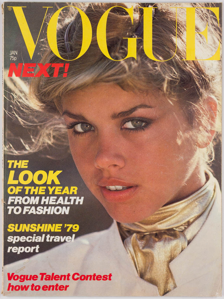 Debbie Dickinson 70s KNITWEAR Kenny Everett INDIA Crete PARIS Vogue magazine VTG