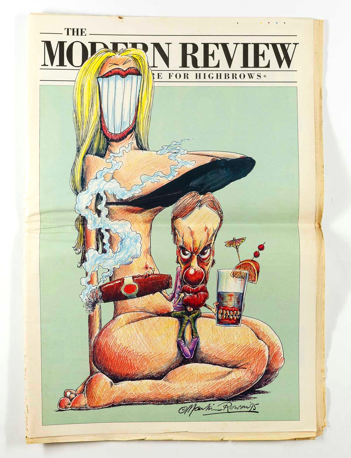 Jamie Hewlett ANNA FRIEL Tony Richardson MODERN REVIEW April 1995 Tank Girl AMIS