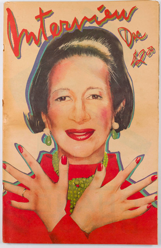 Diana Vreeland NINA HAGEN Lee Radziwill LOUIS MALLE  Warhol's INTERVIEW MAGAZINE