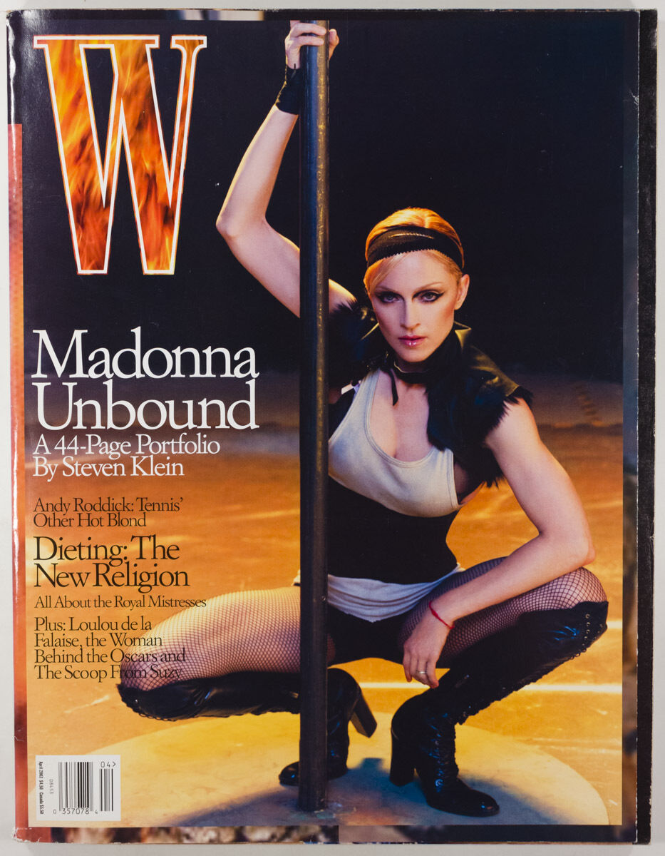 Madonna STEVEN KLEIN Andy Roddick LOULOU DE LA FALAISE vtg W MAGAZINE April 2003