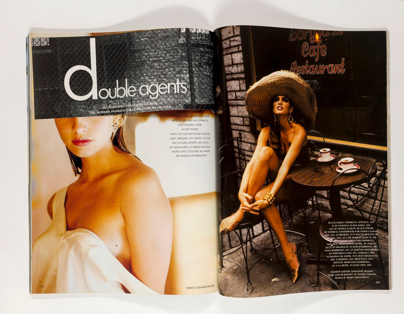 SIGNED by NAOMI CAMPBELL The Super Models VOGUE Cindy Linda Tatjana Christy 1990