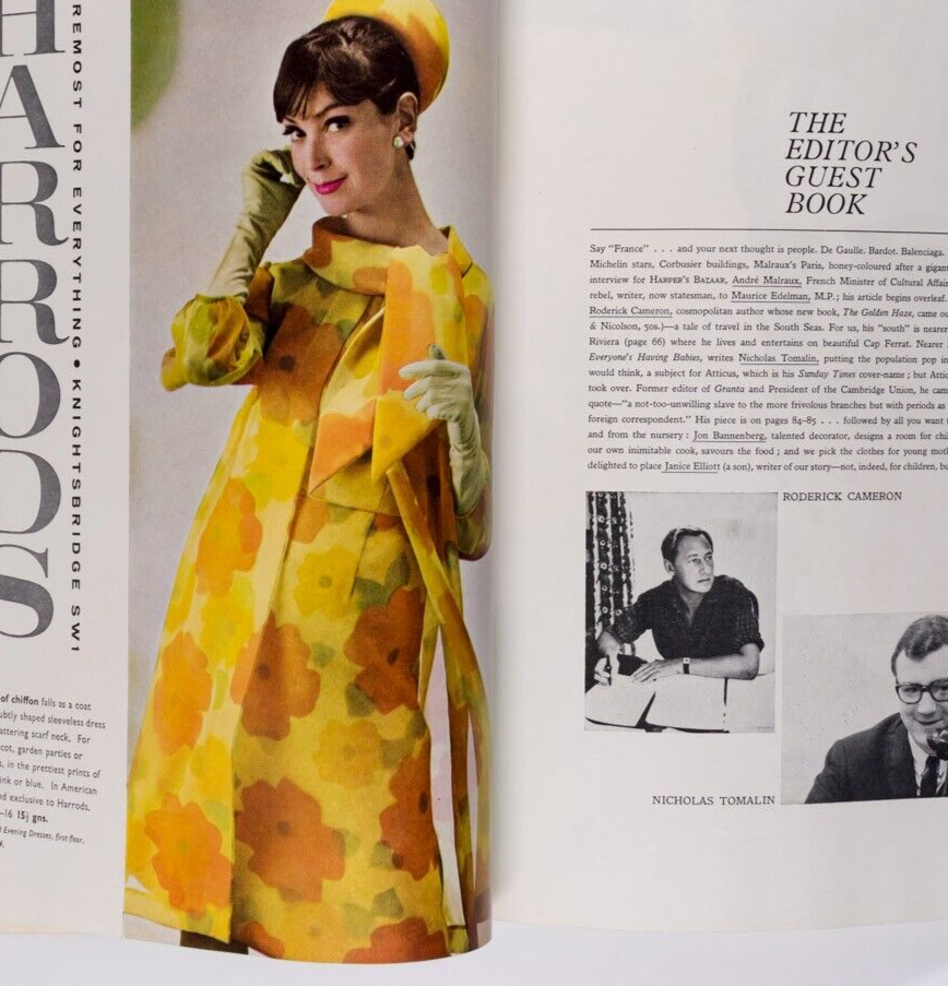 Veruschka JEAN SHRIMPTON Andre Malraux UK HARPERS April 1964 Givenchy BALENCIAGA