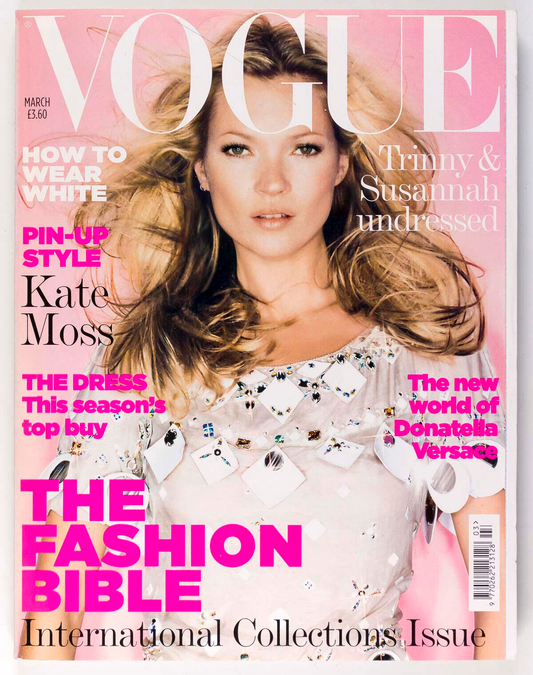 Kate Moss KAREN ELSON Freja Beha Erichsen VOGUE March 2006 Collections TESTINO