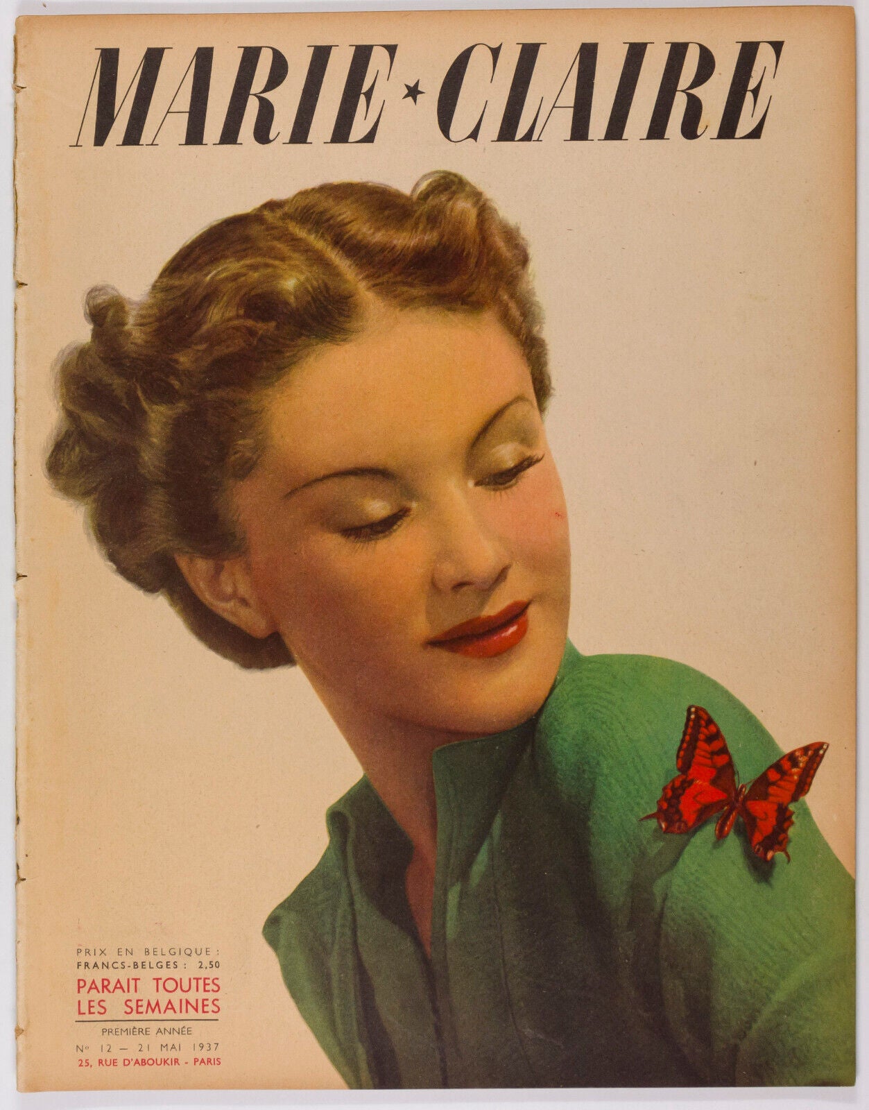 LANVIN Chanel BUTTERFLY Maurice Chevalier LUISE RAINER 30s HAIR Marie Claire 12