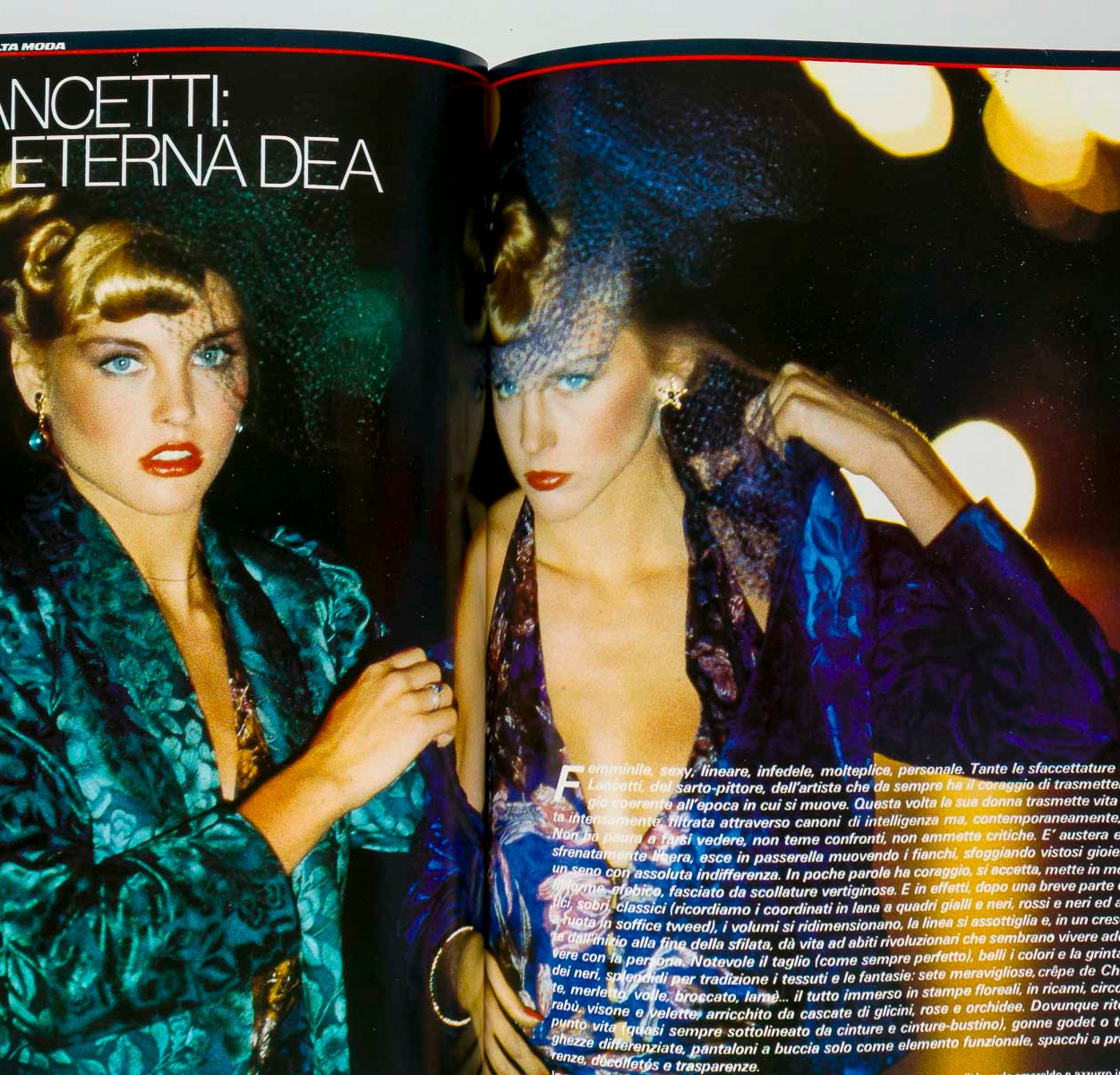 Michelle Stevens GIA CARANGI Alta Moda HARPER'S BAZAAR ITALIA September 1978 vtg