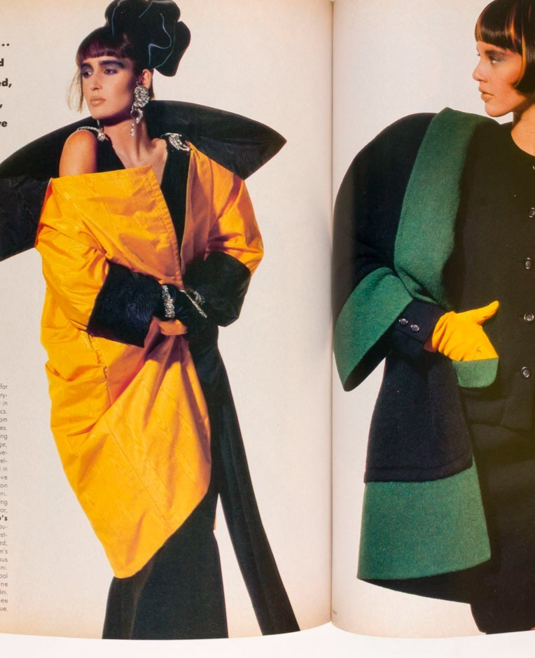 Alexa Singer HELMUT NEWTON Christy Turlington CDG Vogue October 1985 40 birthday