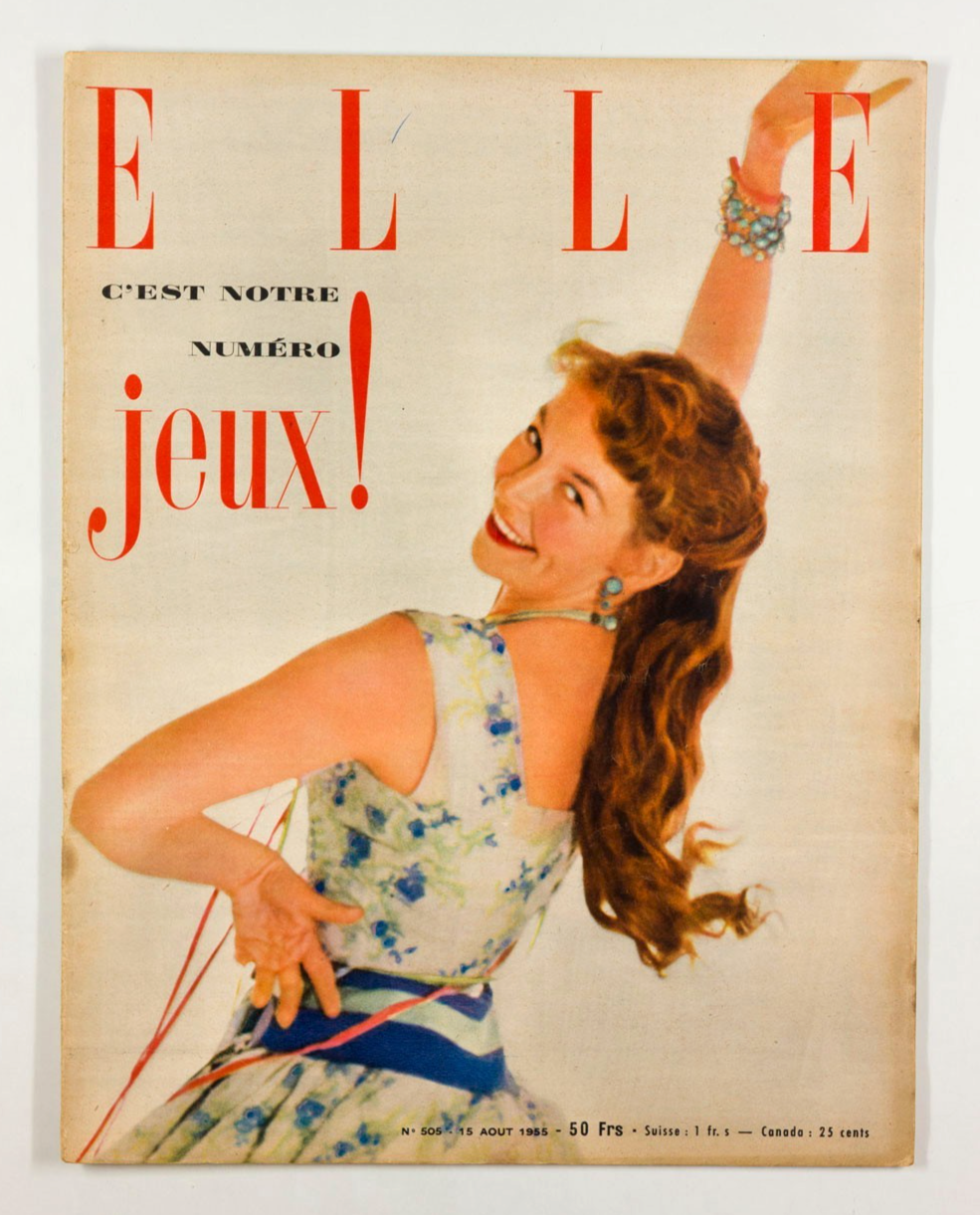 ODILE VERSOIS Audrey Katharine Hepburn FR ELLE 1 August 1955 LAURENT DE BRUNHOFF