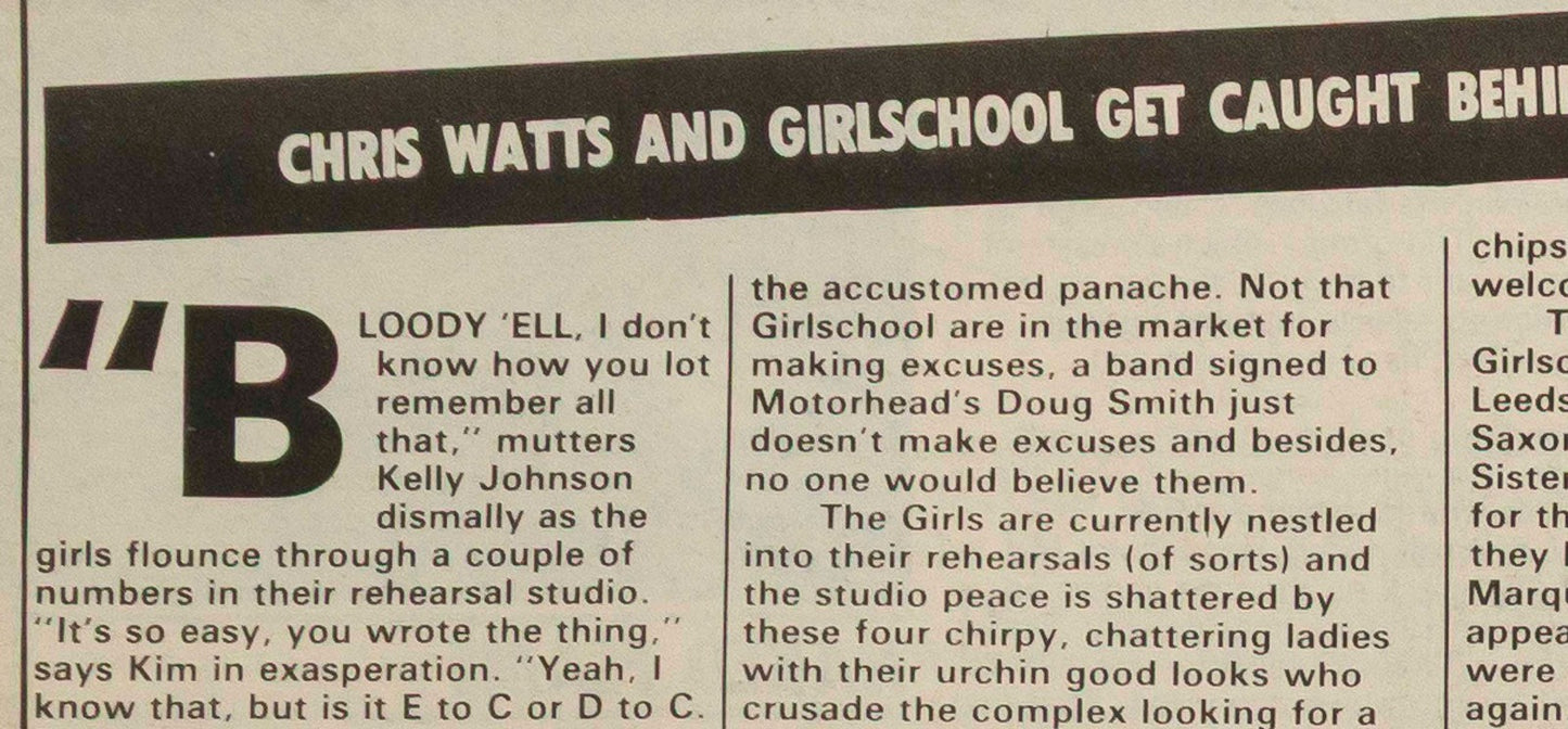 IRON MAIDEN Dave Murray GIRLSCHOOL George Martin PHIL EVERLY Soundmaker Jun 1983