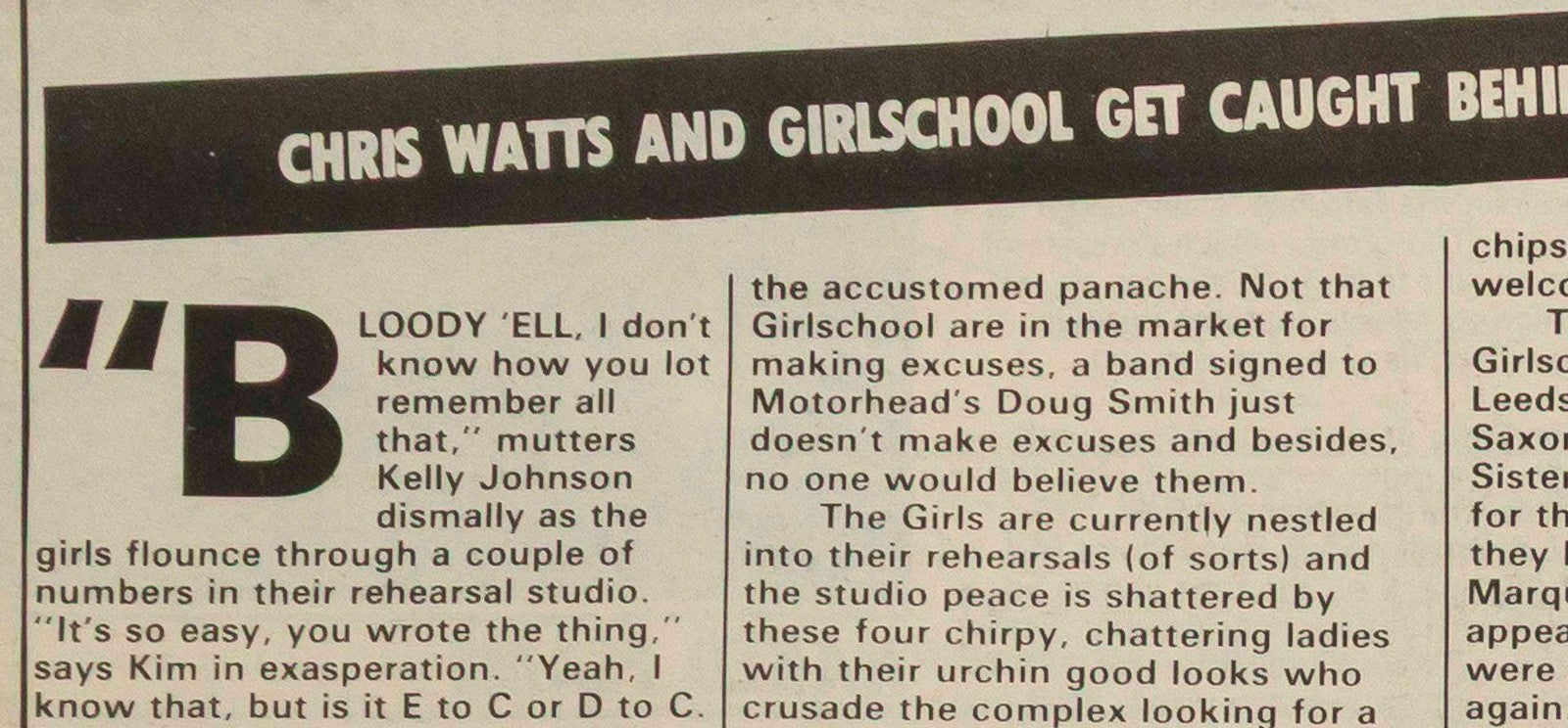 IRON MAIDEN Dave Murray GIRLSCHOOL George Martin PHIL EVERLY Soundmaker Jun 1983