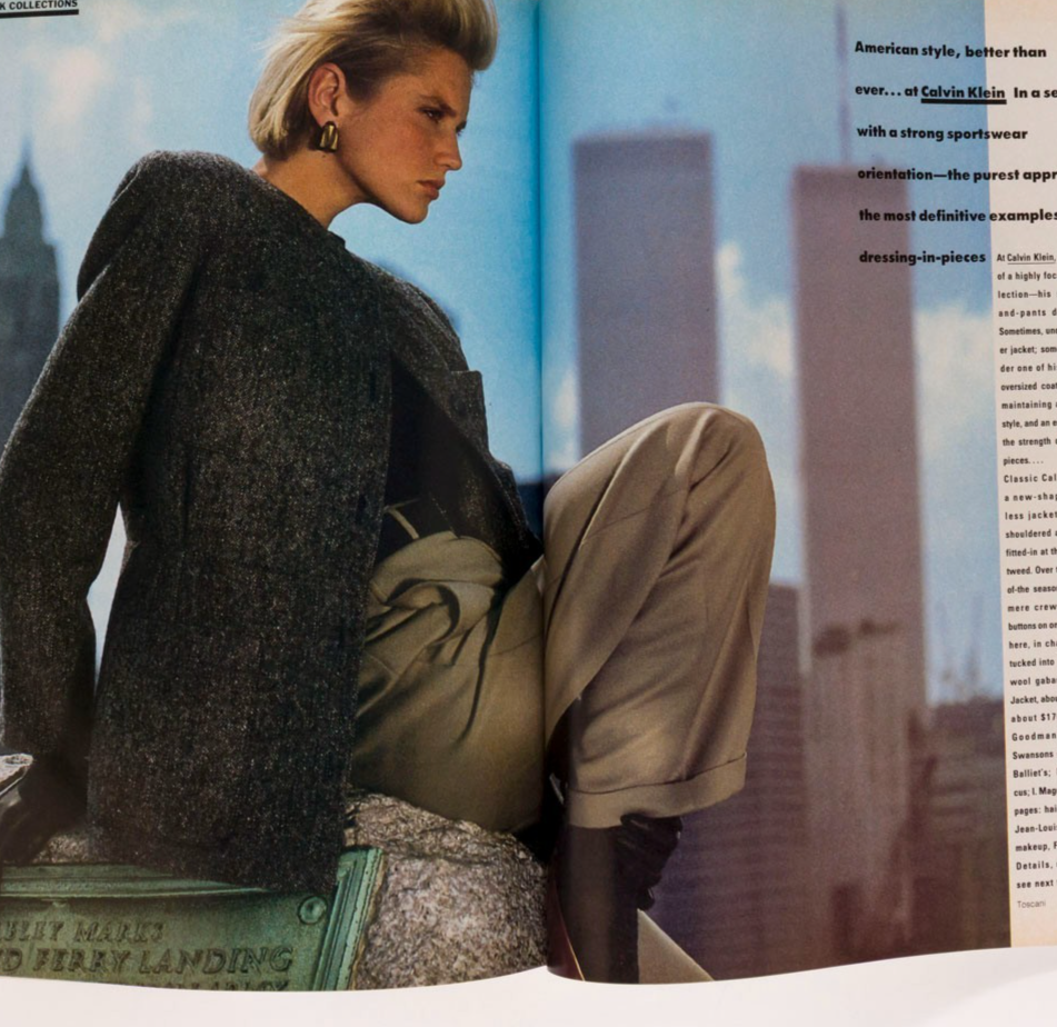 Alexis BROOKE SHEILDS Antonio Lopez BRUCE WEBER  Vogue September 1984  Tina Chow