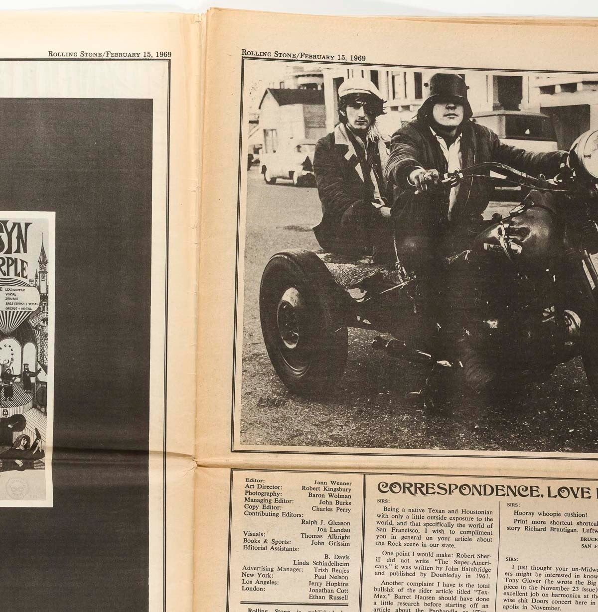 THE GROUPIES Miss Mercy ROLLING STONE February 15 1969 27 Baron Wolman GTO's vtg