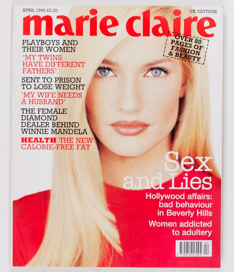 Karen Mulder DIANE KRUGER Warhol MARIE CLAIRE magazine April 1996 Winnie Mandela