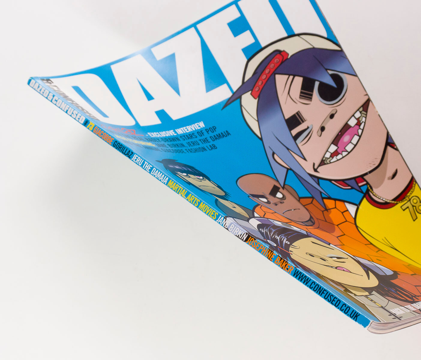 GORILLAZ Jamie Hewlett DAMON ALBARN Jeru DAZED & CONFUSED magazine January 2001