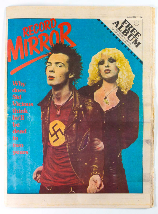 Sid Vicious NANCY SPUNGEN Sex Pistols RECORD MIRROR 8 April 1978 Phil Collins UK