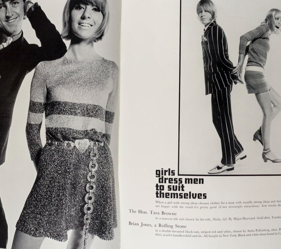 BRIAN JONES Anita Pallenberg HELMUT NEWTON Tara Browne VOGUE MEN November 1966