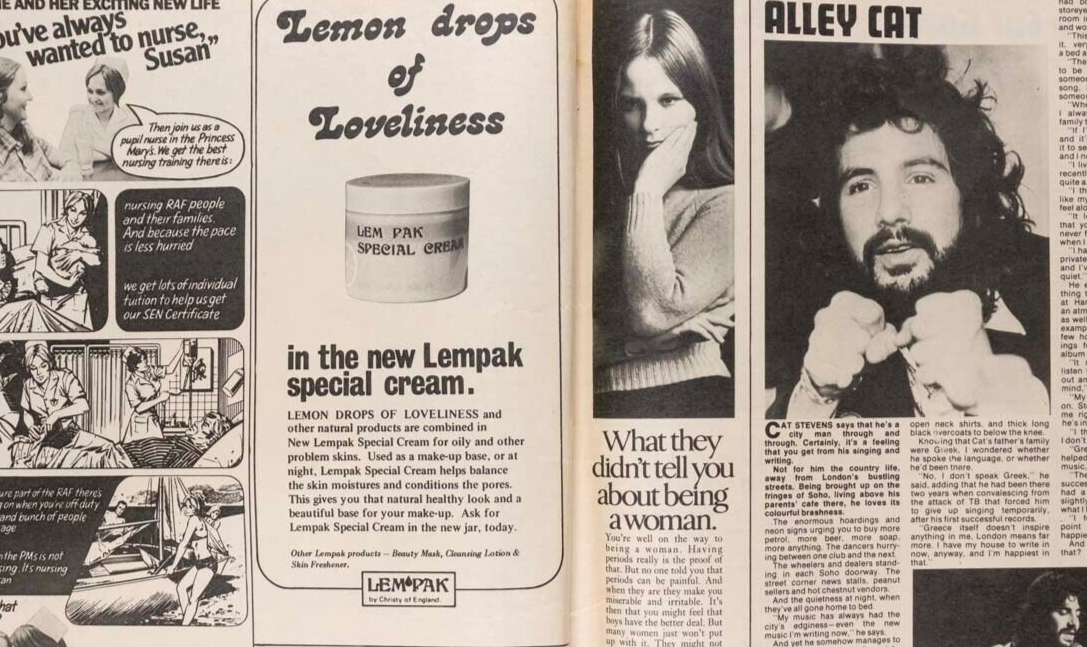 Marc Bolan DAVID BOWIE Simon Turner CAT STEVENS The Sweet ELTON  Jackie magazine