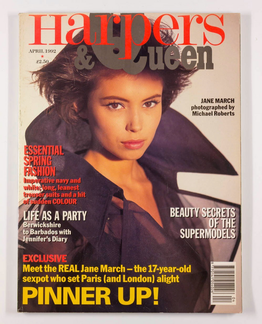 Jane March HOWARD HODGKIN Supermodels HARPERS & QUEEN April 1992 Monty Don SARAH