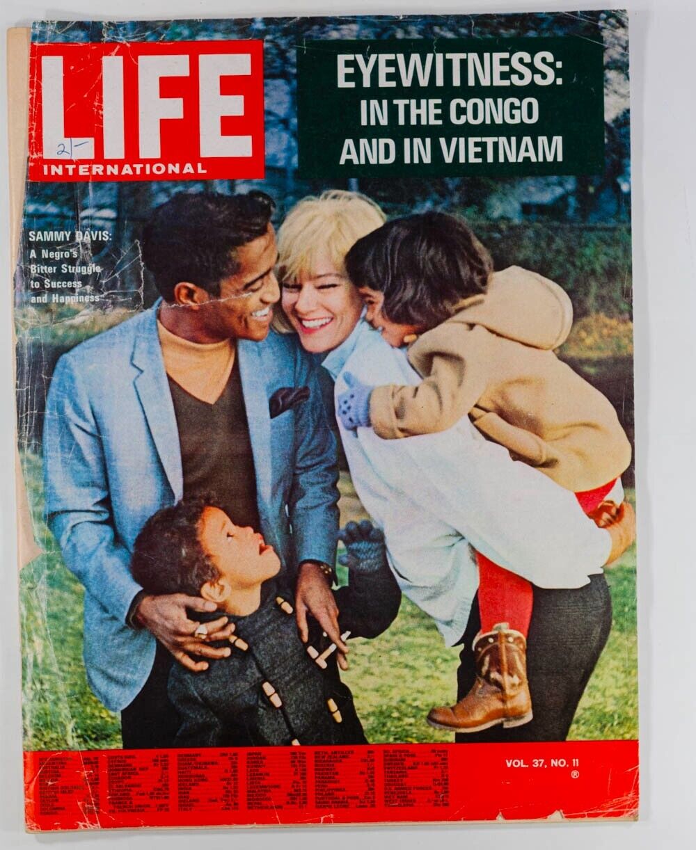 Sammy Davis Jr MAY BRITT In The Congo & Vietnam LIFE magazine International RARE