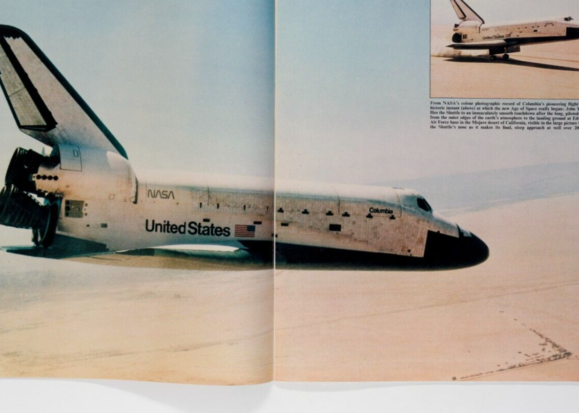 Elizabeth Taylor SPACE AGE SHUTTLE Jeff Beck SUNDAY TIMES magazine 1981 May GOLD