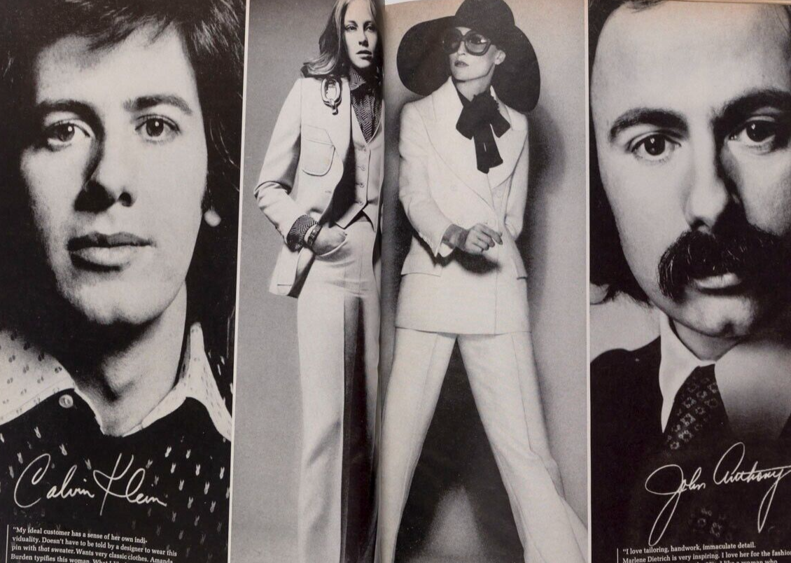HALSTON Calvin Klein BETSEY JOHNSON Ingrid Boulting MIDLER Faye Dunaway HARPER'S