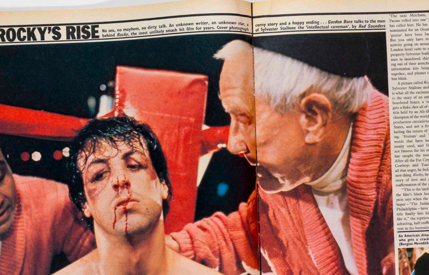Sylvester Stallone SUNDAY TIMES magazine March 20 1977 BOROBUDUR Quorum PROUST