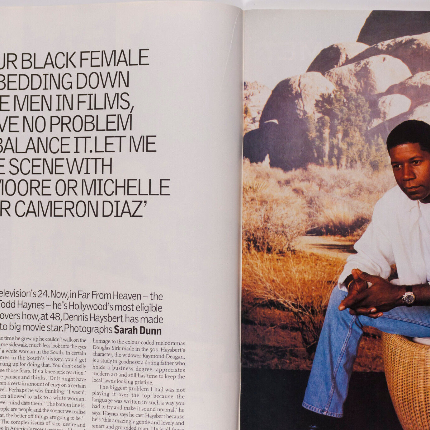ALEXANDER MCQUEEN Phoebe Philo CHLOE SEVIGNY Observer magazine DENNIS HAYSBERT