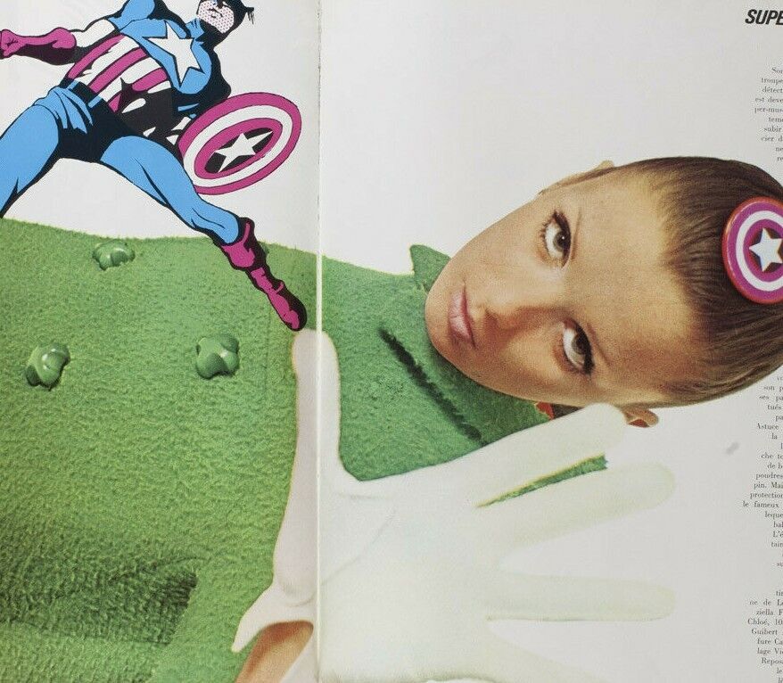 DOROTHY McGOWAN Peter Knapp GUY BOURDIN Terence Donovan CAPT AMERICA Paris Vogue