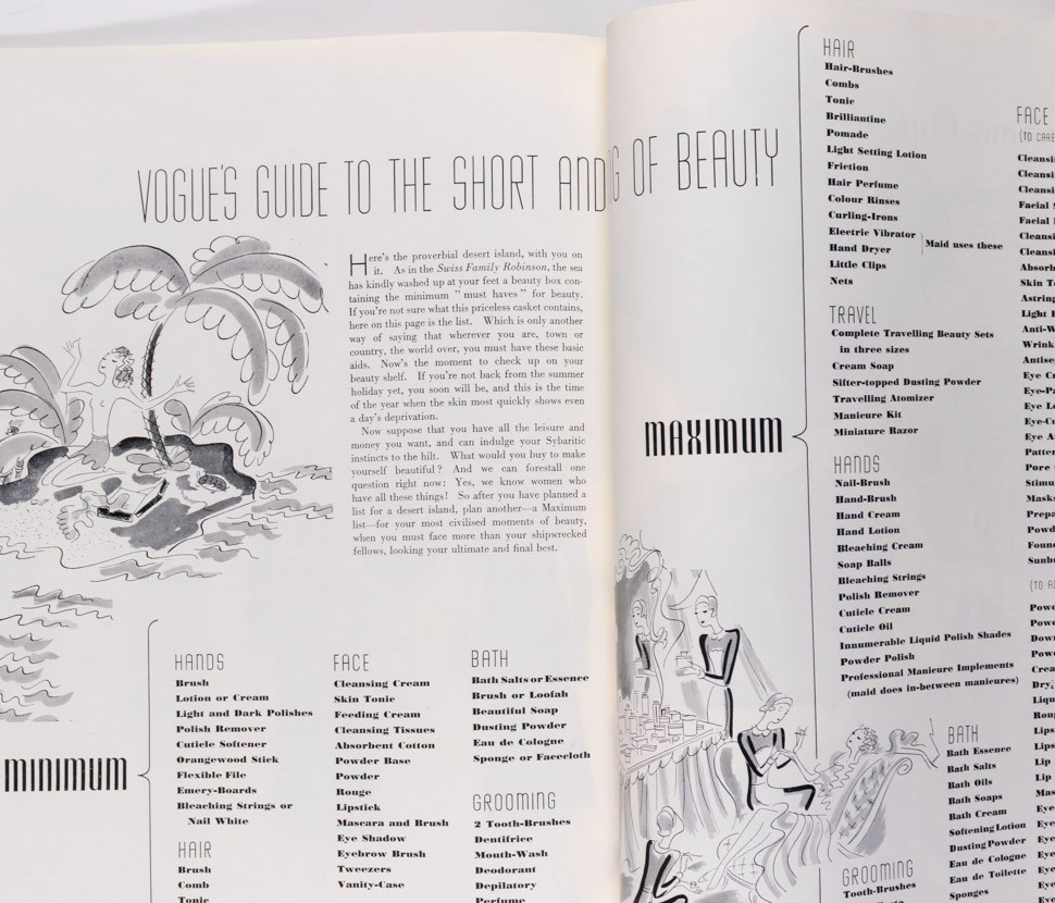 NORMA SHEARER Artur Ernesto Teixeira Barbosa VOGUE BEAUTY BOOK August 1936 vtg