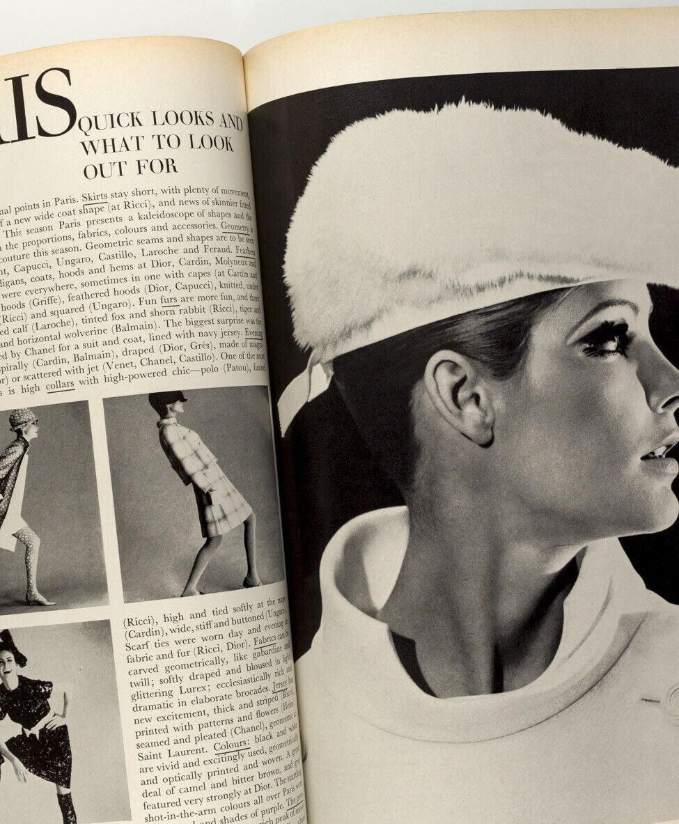 NORMAN PARKINSON Helmut Newton YSL Veruschka  VOGUE September 1965 60th birthday