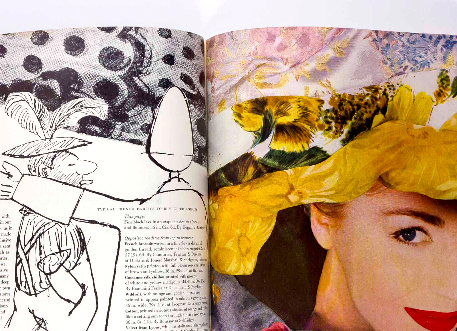 DORIAN LEIGH Parkinson CHRISTIAN DIOR Balenciaga GIVENCHY Cezanne BOURDIN Vogue