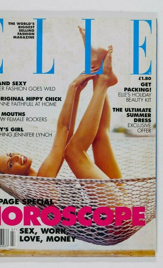 Niki Taylor MARIANNE FAITHFULL 90s wild fashion JENNIFER LYNCH Elle magazine VTG