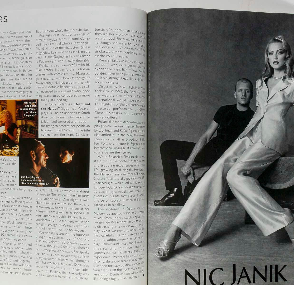 Shalom Harlow MADONNA VERSACE Parker Posey HARPER'S February 1995 Amber Valletta