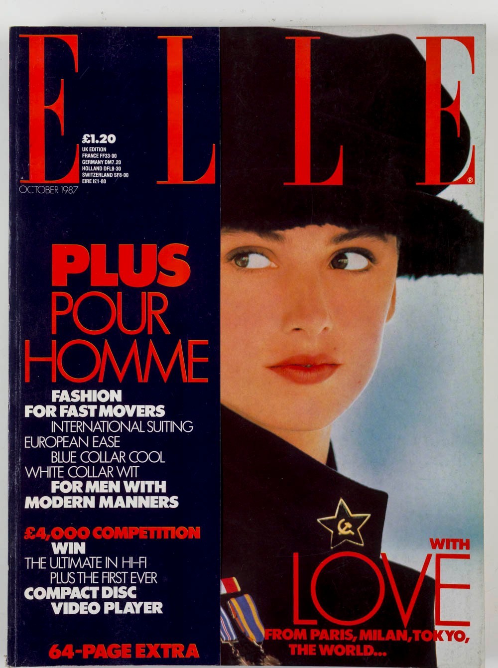 Lisa Graham MADONNA Bruce Weber PHILIP SEYMOUR HOFFMAN Elle October 1987