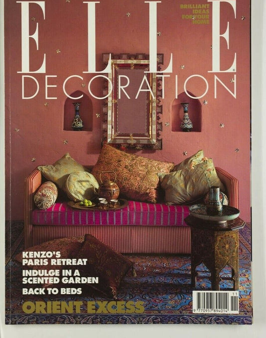 Kenzo PATRICK COX Antonio Carluccio  MULBERRY @ HOME Elle Decoration UK magazine