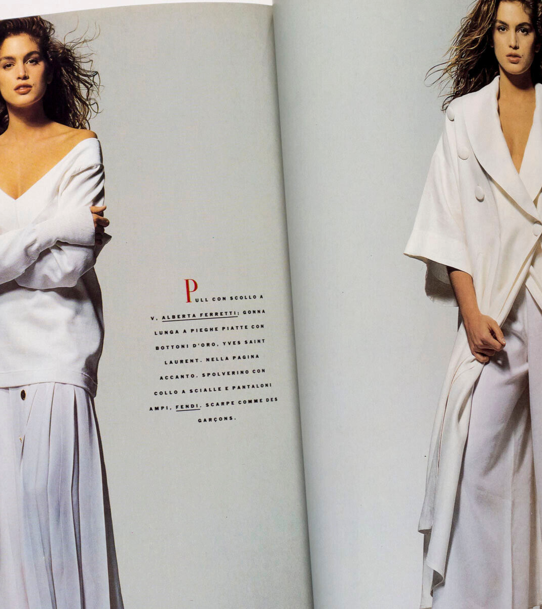 Cindy Crawford LINDA EVANGELISTA Yasmin Le Bon NAOMI CAMPBELL Ritts VOGUE ITALIA