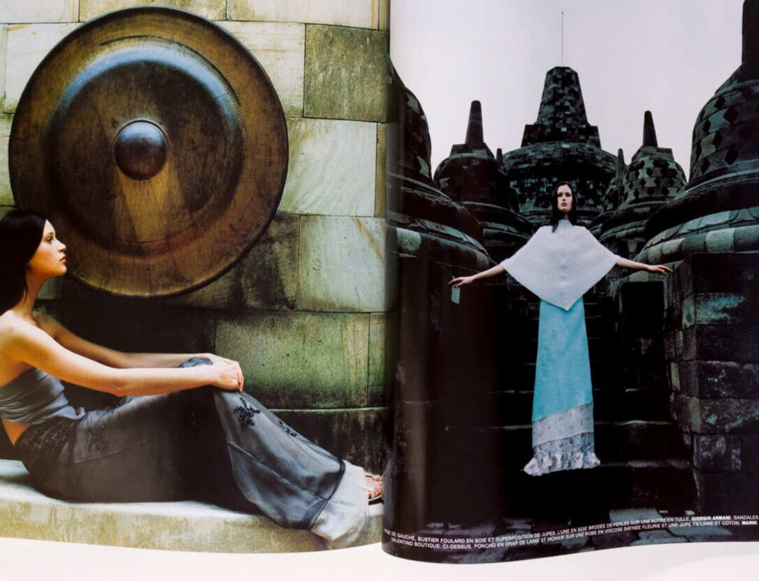 Kate Moss HAUTE COUTURE Malgosia Bela PARIS VOGUE March 1999 Natalia Semanova
