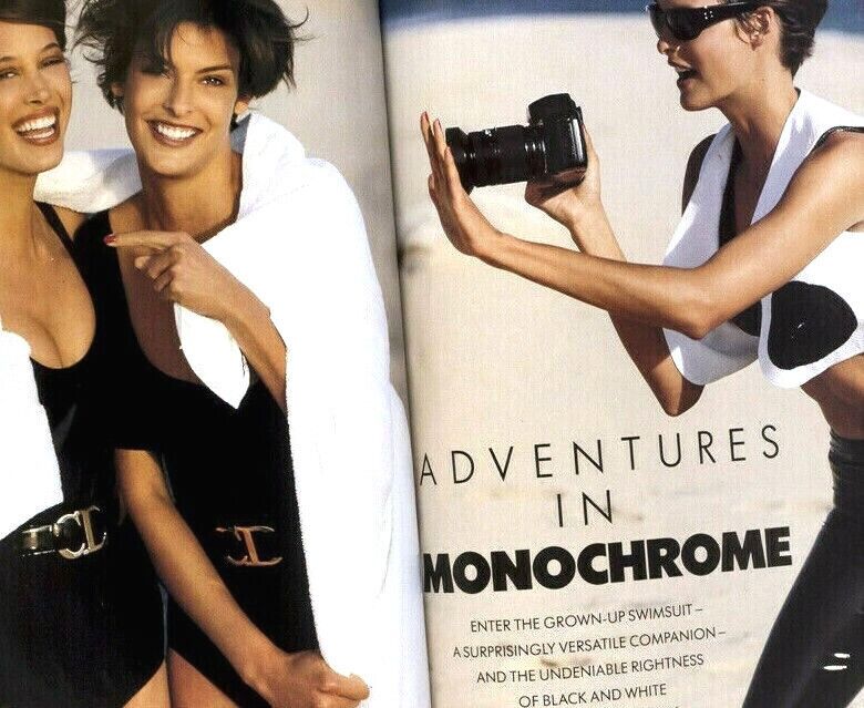 LINDA EVANGELISTA Christy Turlington DEMARCHELIER Steven Klein SUPERMODELS Vogue