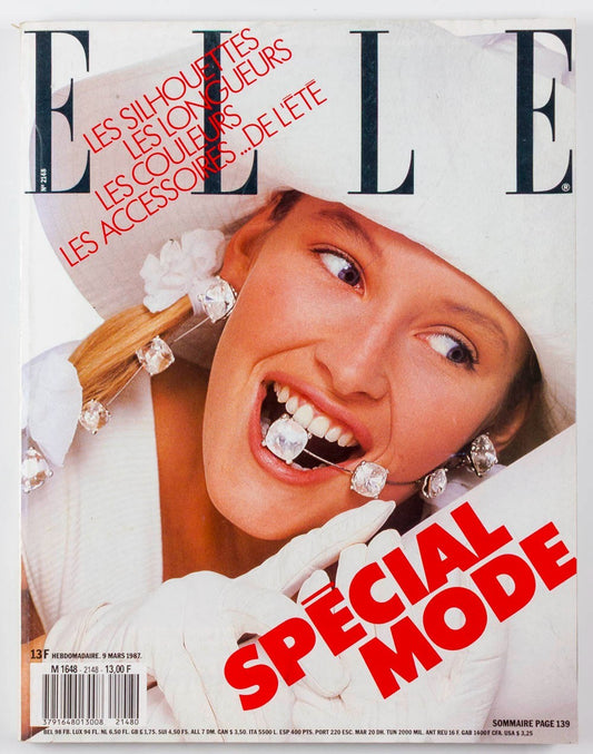 Estelle Lefebure HUNTER RENO Stephanie Seymour ELLE 9 March 1987 Roberta Chirko