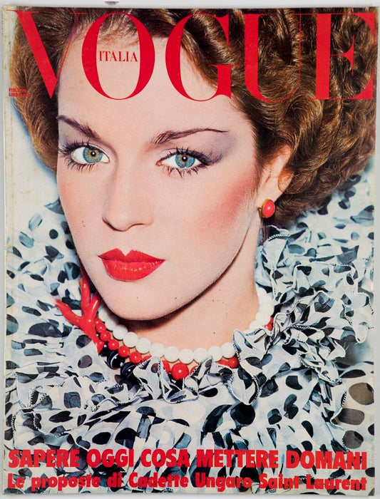 Jaan Stephens DAVID ANTHONY Ungaro VOGUE ITALIA February 1975 50th birthday gift