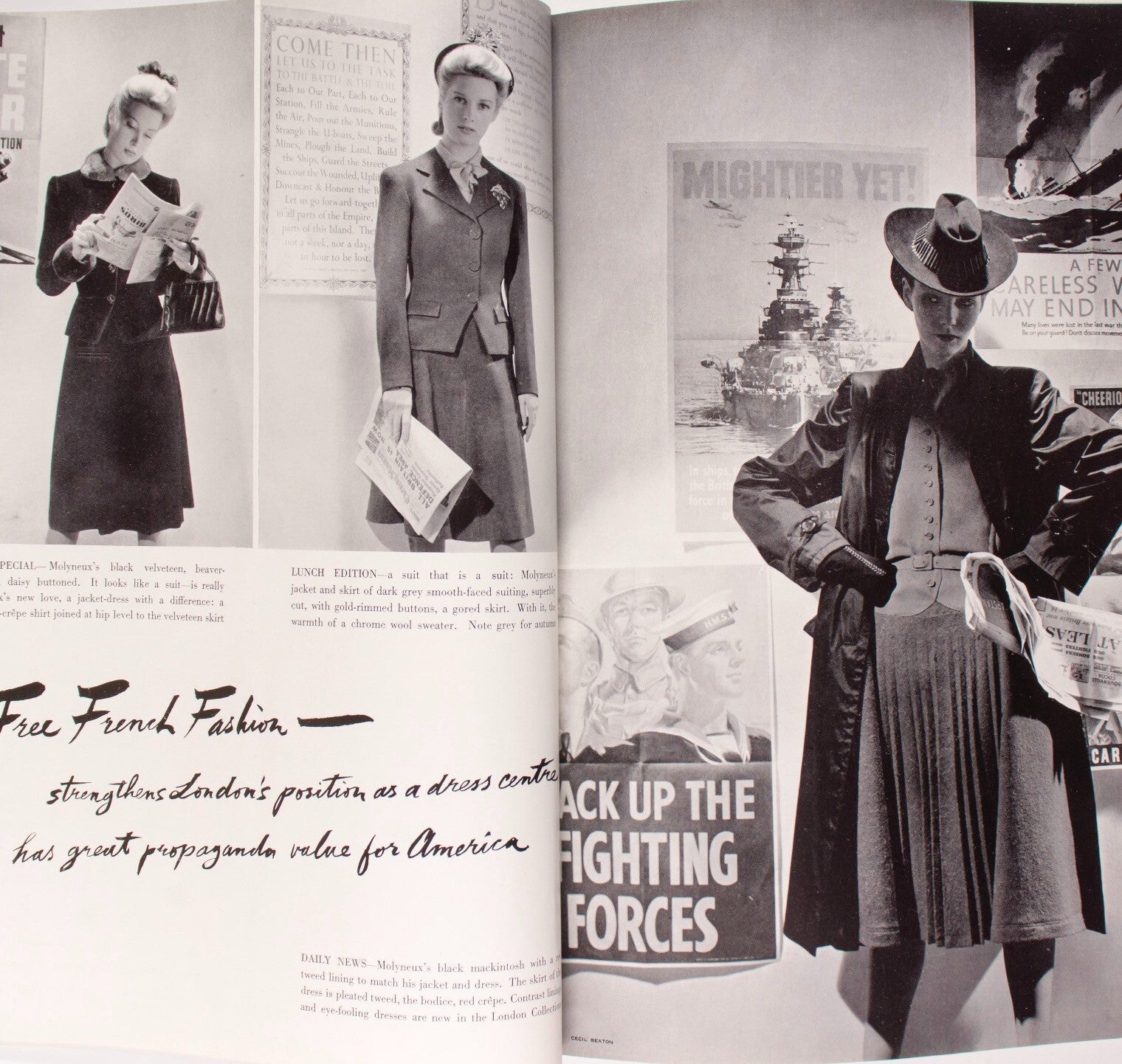 LEE MILLER Horst CECIL BEATON Roger Descombes MARY CHURCHILL Propaganda VOGUE UK