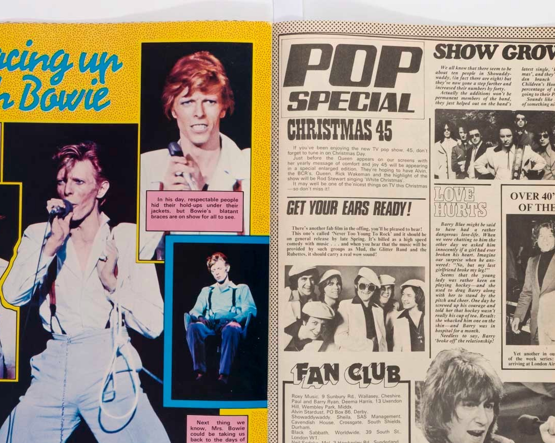 Slade DAVID BOWIE Sparks MUSIC STAR MAGAZINE December 1974 Essex ALVIN STARDUST