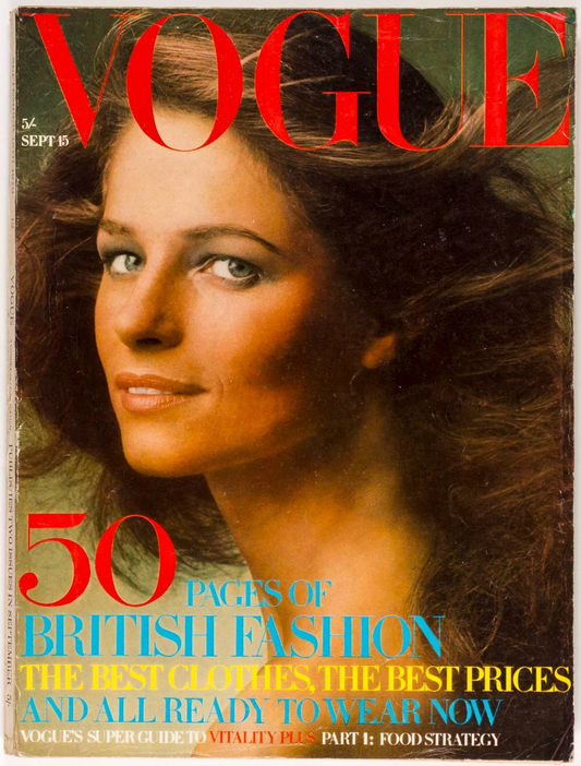Charlotte Rampling SARAH MOON Britt Ekland VOGUE September 1970 Mike Nichols VTG